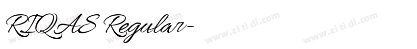 RIQAS Regular字体转换 RIQAS Regular字体转换